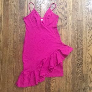 Susana Monaco Strappy Peony Asymmetrical Dress